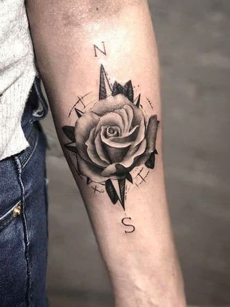 Compass Rose Tattoo Men