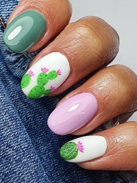 Cute Cacti Nails