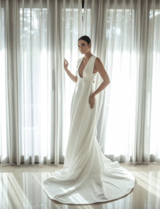 Elegant Wedding Dress Simple Wedding Dress Train Wedding | Etsy Australia