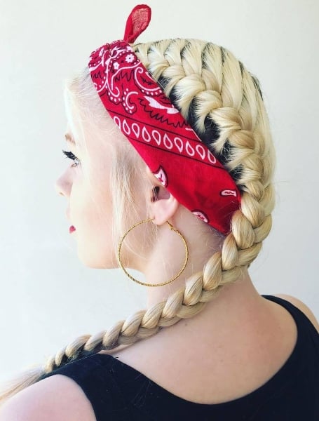 French Braid Bandana