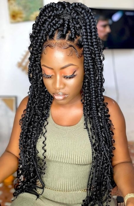 Goddess Knotless Braids