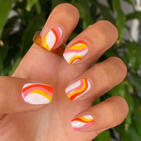 Groovy 70s Nail Designs