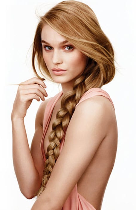 Honey Brown Hair In Braid