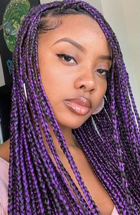 Knotless Braids With Color