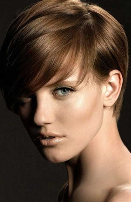 Light Brown Pixie Cut