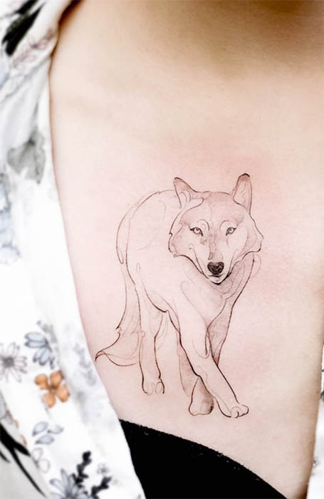 Aliens Tattoo  The wolf is an immensely popular enduring  Facebook