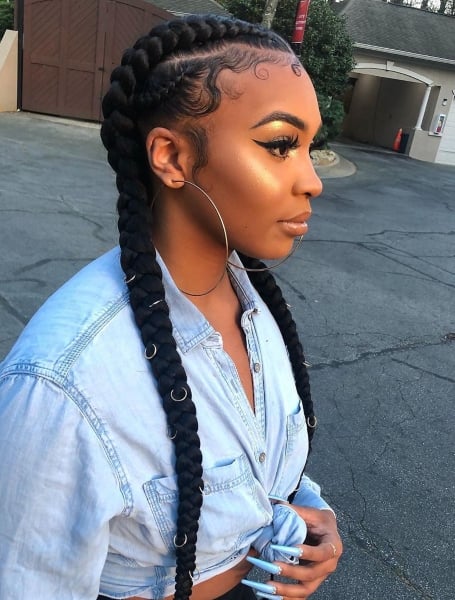 Long Cornrow Braids