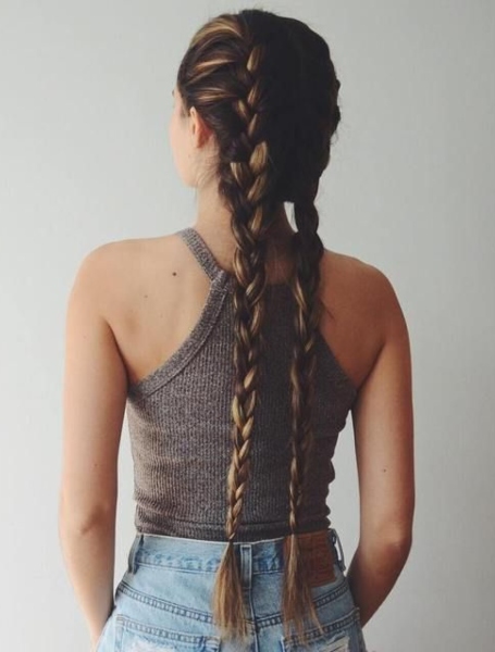 Long French Braids