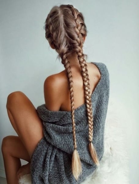 Long French Braids