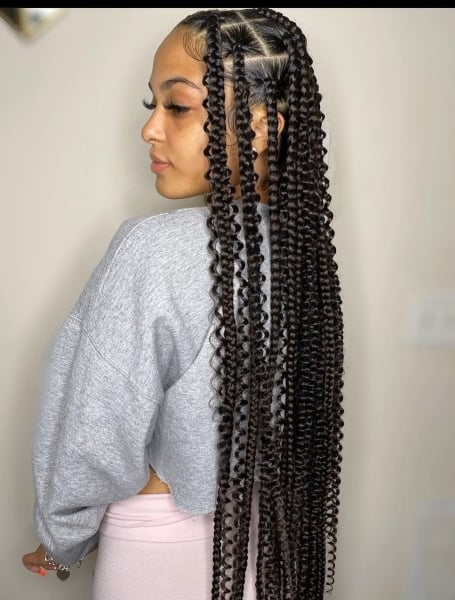 Long Knotless Braids