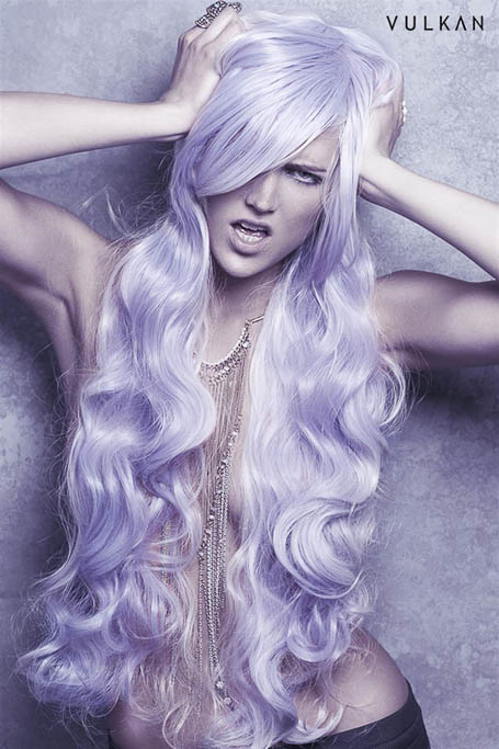 Long Violet Curls
