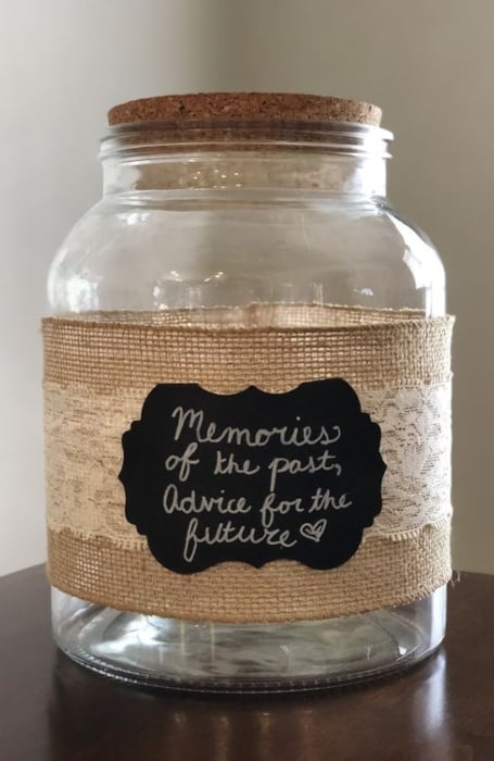 Memory Jar And Advice Graduation