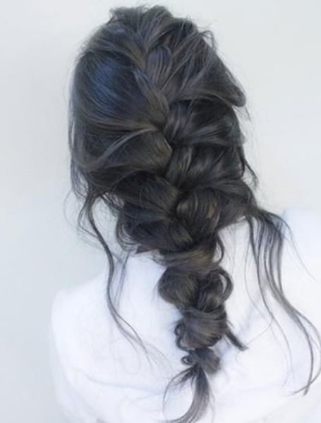 Messy French Braid