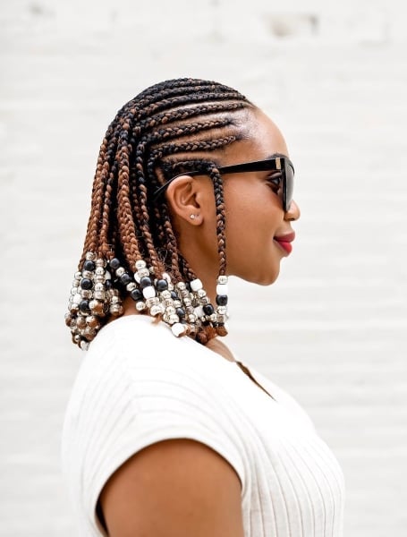 Mid Length Cornrow Braids