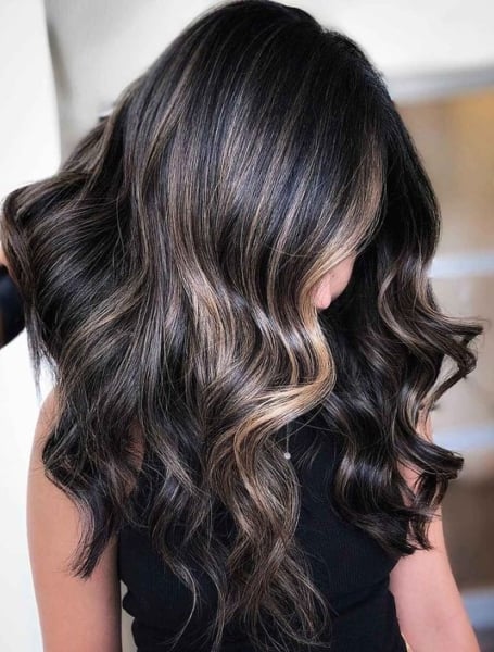 30 Sexy Black Hair Highlights in - Trend Spotter