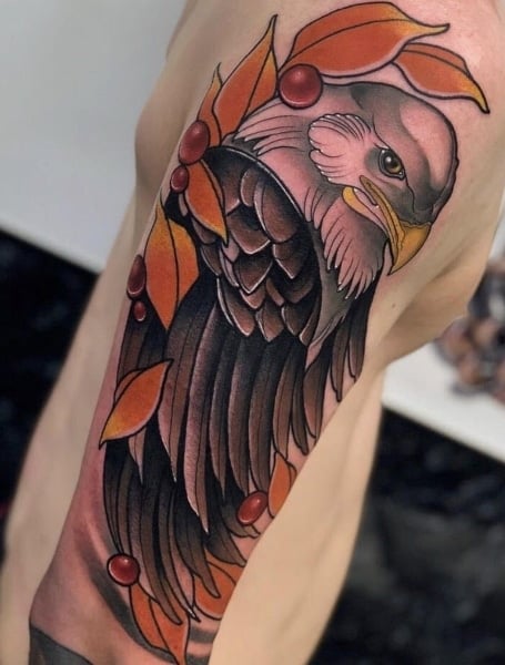 Aggregate more than 84 neo traditional bird tattoo best  thtantai2