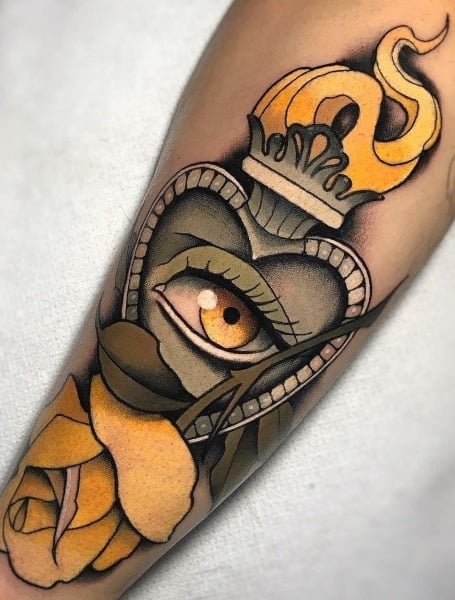 Neo Traditional Eye Tattoo