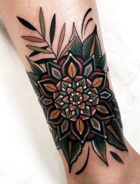 Neo Traditional Wrist Tattoo1