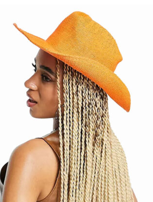 Orange Cowgirl Hat