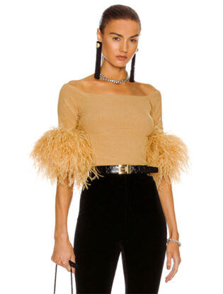 Ostrich Fetaher Top