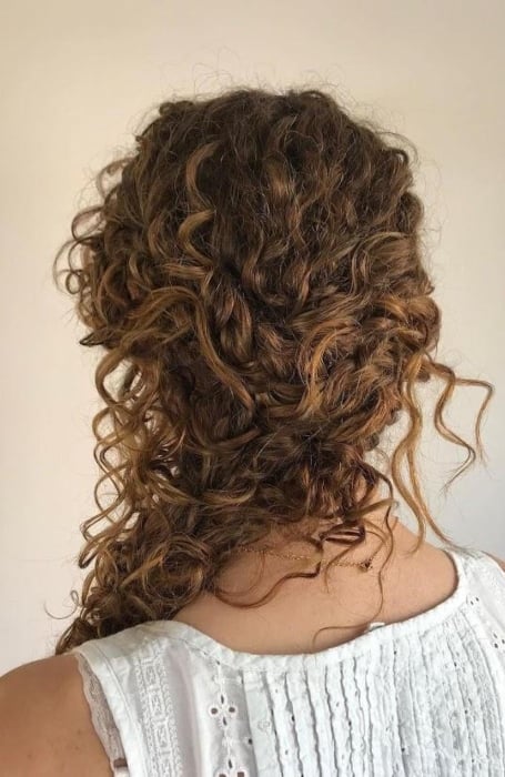 Permed Wedding Hairstyle
