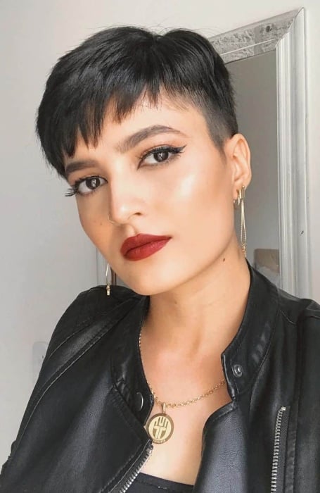 Pixie Cut With Wispy Bangs