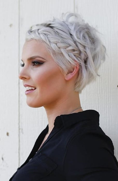 Pixie With Thin Crown Braid