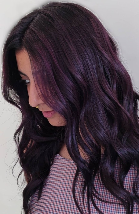 Plum Burgundy Hair Color