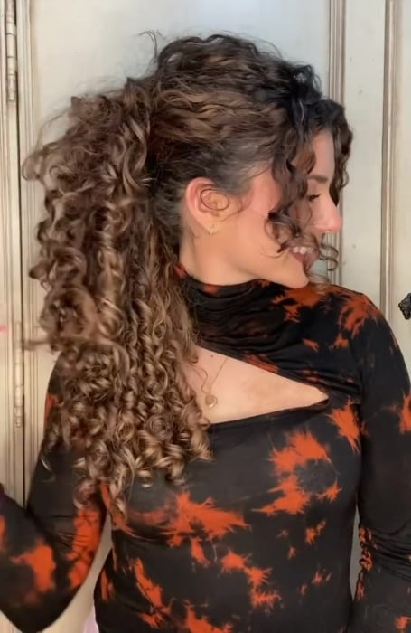 Ponytail Hairstyle With Perm