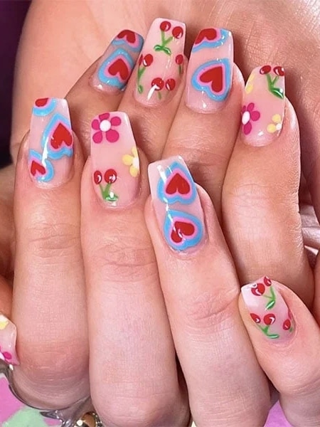 Pop Color Designs Pretty Nails Nailsbymh