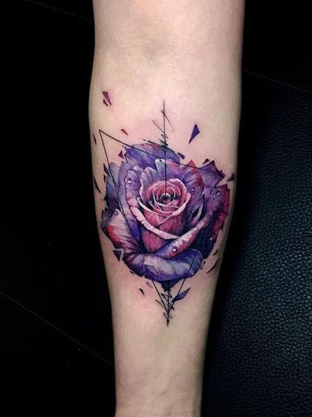 Purple Rose Tattoo Men