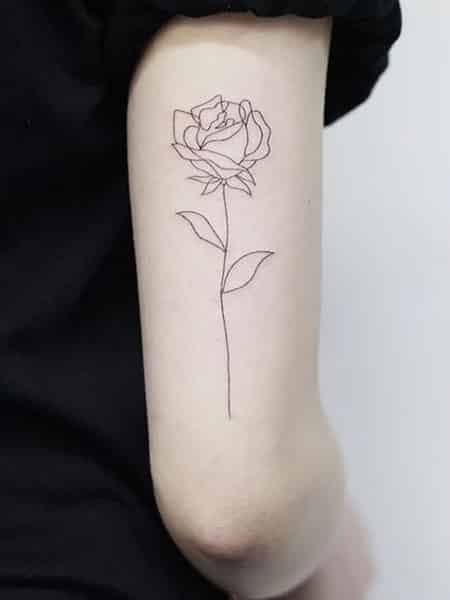 Small Rose - Not a Tattoo