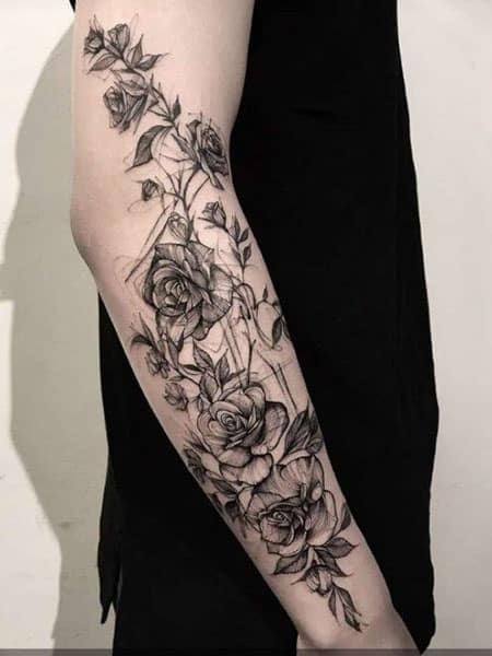 Rose Vine Tattoo