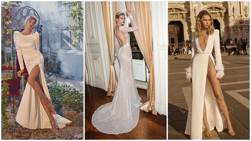 Sexy Long Sleeve Wedding Dress