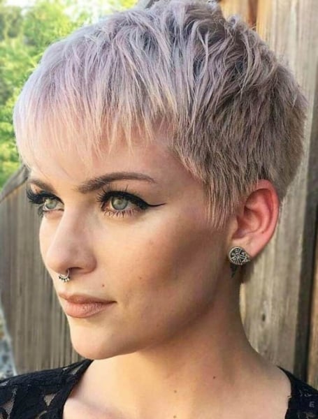 Short Layered Pixie Cut