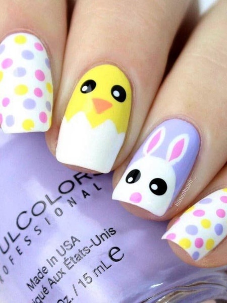 Spring Chicken Nail Designs