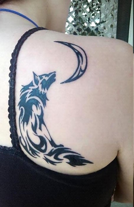 Tribal Wolf Tattoo