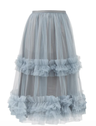 Take a peek up constricted grey petticoat