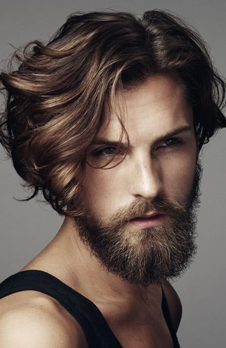 60 Mens Medium Wavy Hairstyles  Manly Cuts With Character