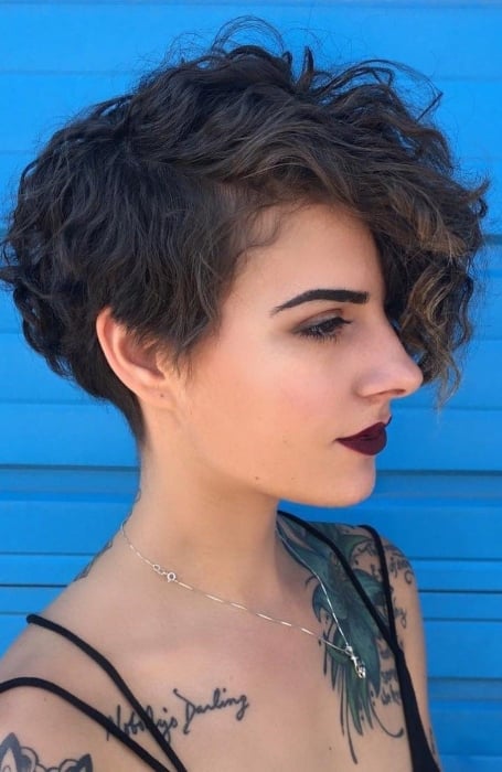 Asymmetrical Perm Hair