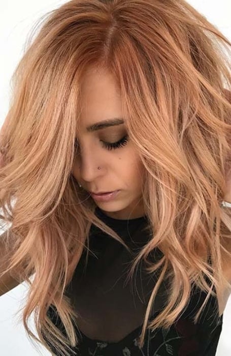 Copper Strawberry Blonde Balayage