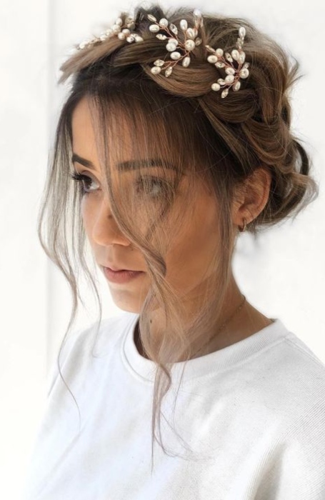 Crown Braid Wedding