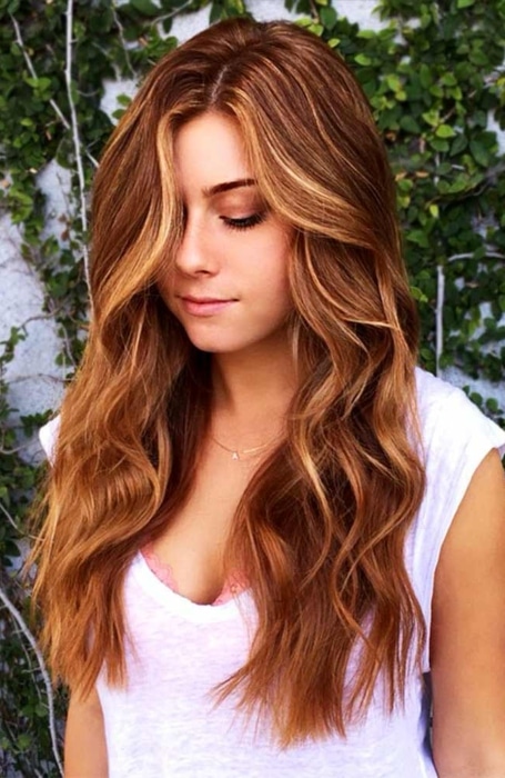 Dark Strawberry Blonde Balayage