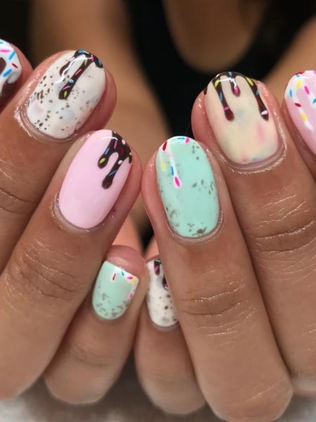 Ice Cream Nail Art