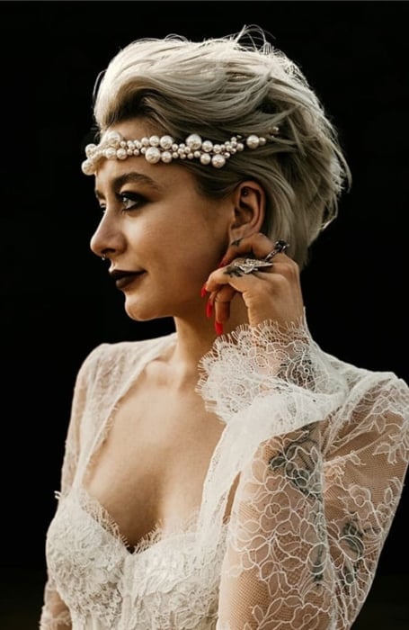 Wedding Hairstyle For Pixie Cut