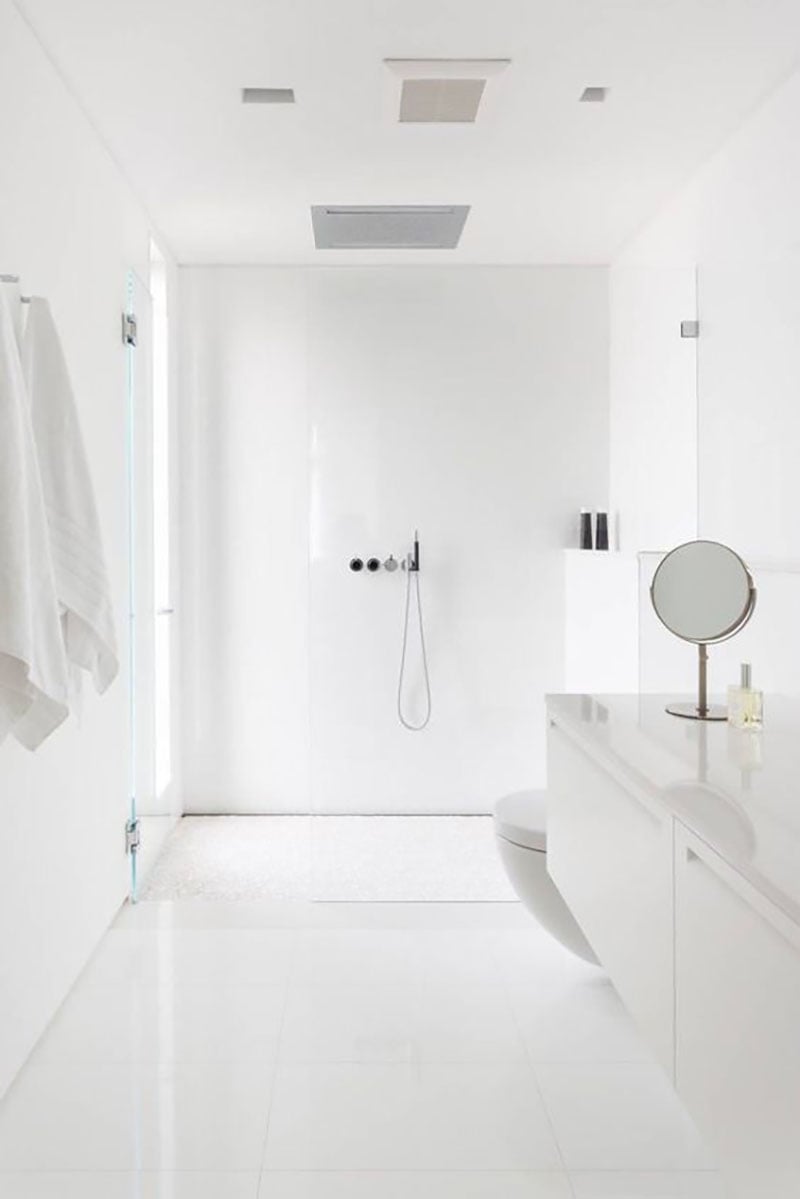 All White Bathroom