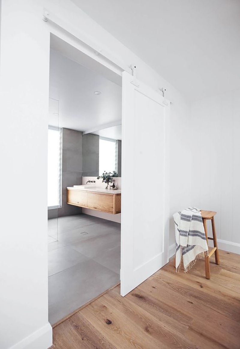 Barn Door Bathroom