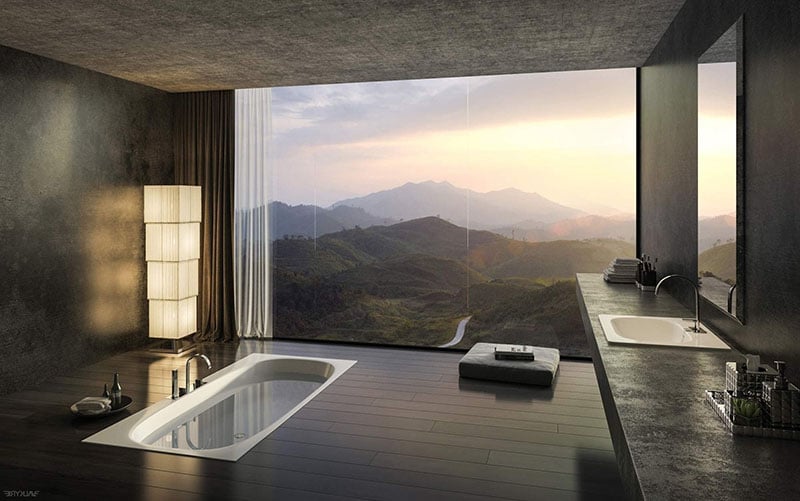 Bathroom With The View