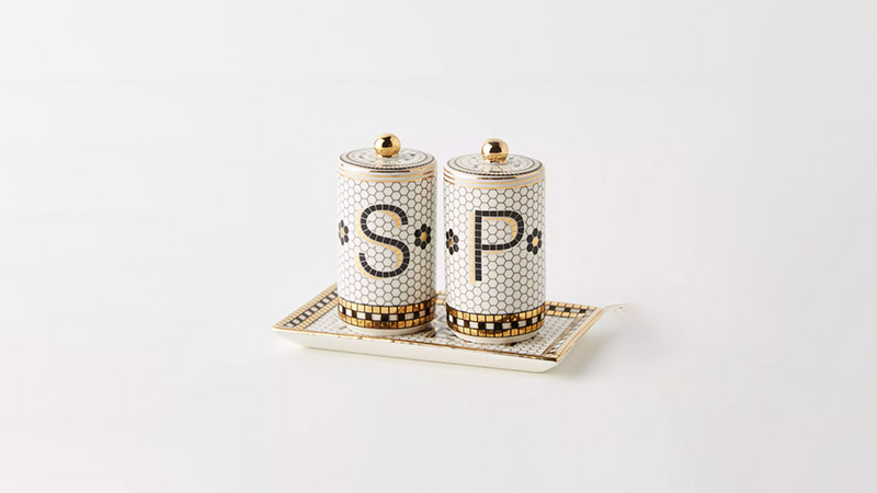 Bistro Tile Salt & Pepper Shakers