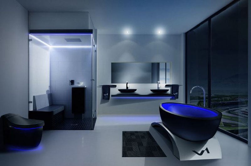 Blue Bathroom